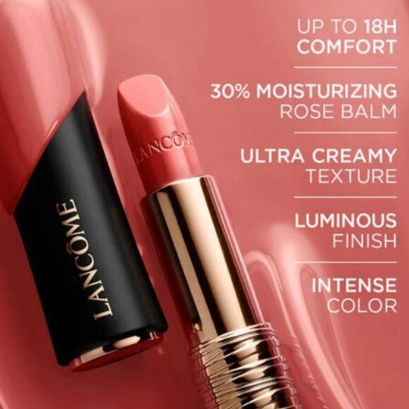 Lancôme L'absolu Rouge Cream Lipstick 387 Crushed Rose - Picture 7 of 9